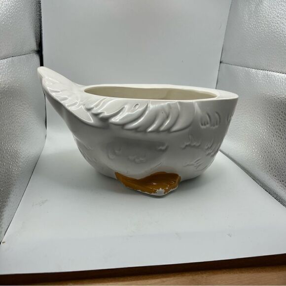 - Vintage hand painted goose cookie jar with flaws - Picture 10 of 10